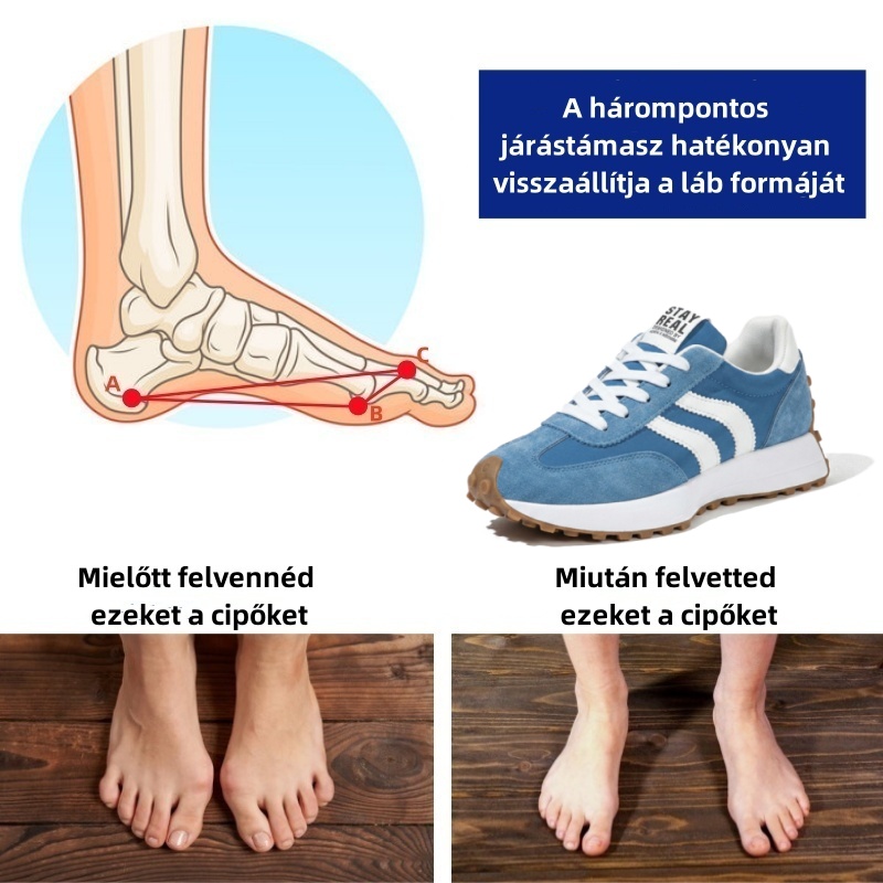 🔥 50% kedvezmény ma csak! Ne maradj le! ⏰Ergonomikusan tervezett ortopéd cipő – természetes lábboltozat-támasztással 👞Könnyen enyhíti a lábfájdalmat