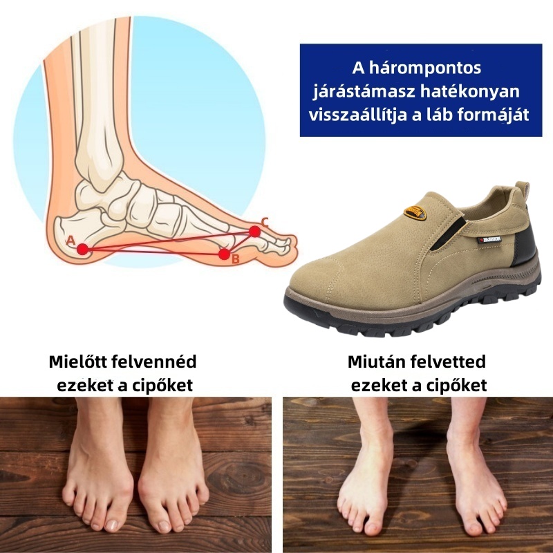 Baralen® MediComf Orvosi Ortopéd Cipő | Megnövelt Lábboltozat Támogatás – Hosszú Sétákhoz Alkalmas (Lábboltozat Korrekció)