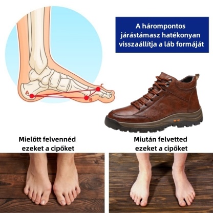 Baralen® bőr ortopéd cipő | Ergonomikus kialakításának köszönhetően enyhíti a hát-, láb- és lábfej fájdalmát, és kivételes kényelmet biztosít (kézzel készített).