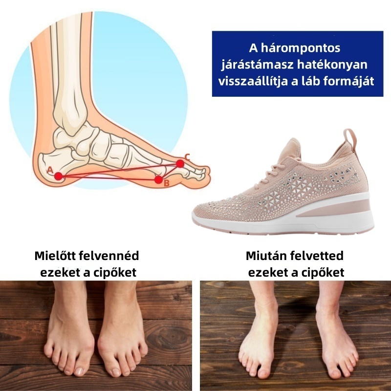 Baralen® női ortopéd cipő | Ergonomikus kialakítás a kiváló kényelem érdekében - enyhíti a hát-, térd- és lábfájdalmat.