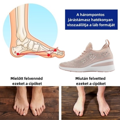 Baralen® női ortopéd cipő | Ergonomikus kialakítás a kiváló kényelem érdekében - enyhíti a hát-, térd- és lábfájdalmat.