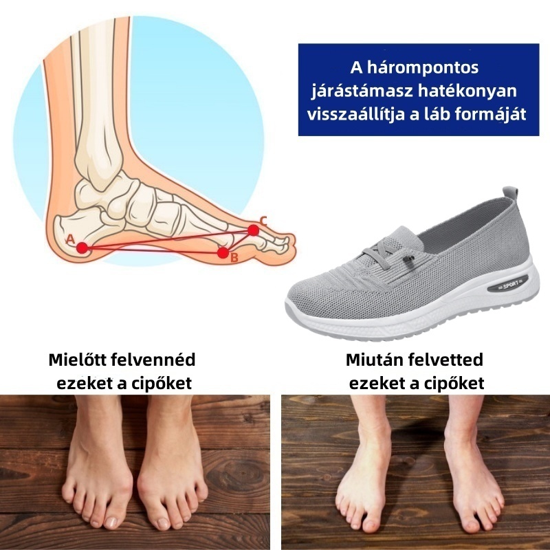 Baralen® női ortopéd cipő | Ergonomikus kialakítás a kiváló kényelem érdekében - enyhíti a hát-, térd- és lábfájdalmat.