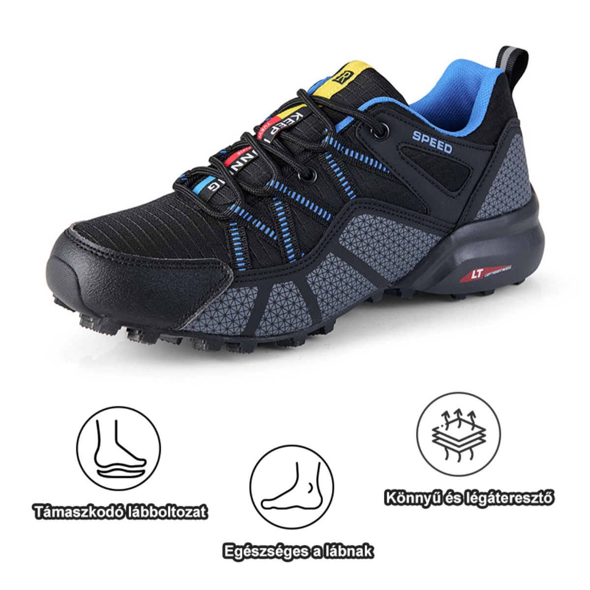 Ergonomikusan tervezett ortopéd cipő hát-, ízületi és lábfájdalmakra - minden férfi számára alkalmas