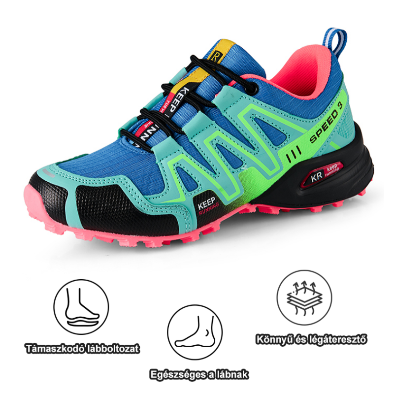 Ergonomikus kialakítású ortopéd női cipő hát-, ízületi- és lábfájdalmakra