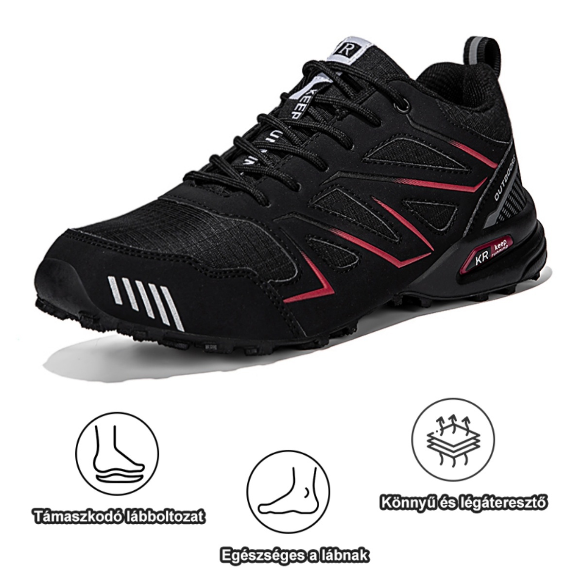 Ergonomikus kialakítású ortopéd cipő hát-, ízületi és lábfájdalmakra - Uniszex