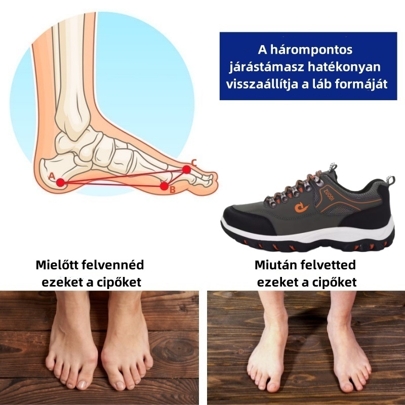 Baralen® ortopéd cipők – Ergonomikus kialakításúak a hát-, ízületi és lábfájdalmak enyhítésére – unisex.
