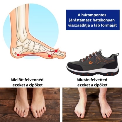 Baralen® ortopéd cipők – Ergonomikus kialakításúak a hát-, ízületi és lábfájdalmak enyhítésére – unisex.