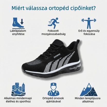 🔥 50% kedvezmény ma csak! Ne maradj le! ⏰Ergonomikusan tervezett ortopéd cipő – természetes lábboltozat-támasztással 👞Könnyen enyhíti a lábfájdalmat