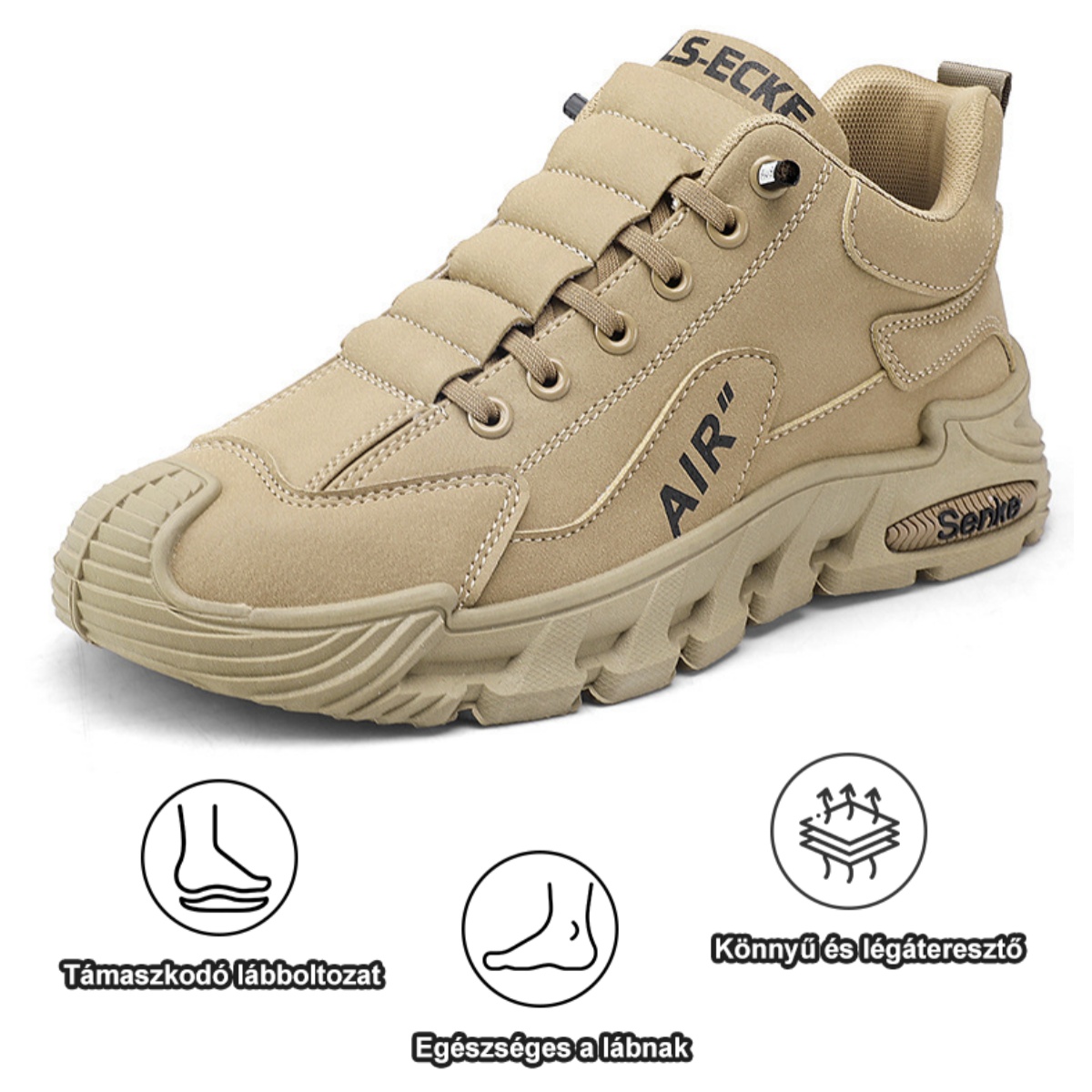 Baralen® prémium bőr ortopéd cipő | Ergonomikus kialakításának köszönhetően enyhíti a hát-, térd- és lábfájdalmat, és kivételes kényelmet biztosít (kézzel varrott).