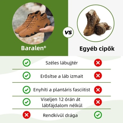 Baralen® - Ergonomikus, vízálló, fájdalomcsillapító bőr ortopéd cipő - Uniszex