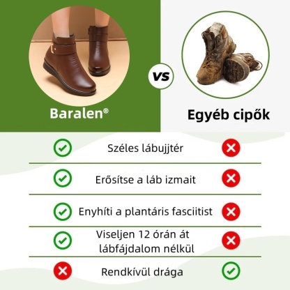 Baralen® - Ergonomikus, vízálló, fájdalomcsillapító bőr ortopéd cipők - Új téli kollekció