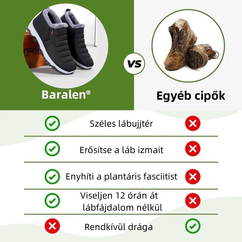 Baralen® - Ergonomikus téli ortopéd cipő láb-, térd- és hátfájásra - Uniszex