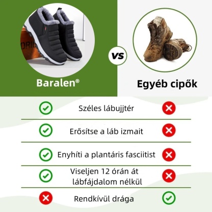 Baralen® - Ergonomikus téli ortopéd cipő láb-, térd- és hátfájásra - Uniszex