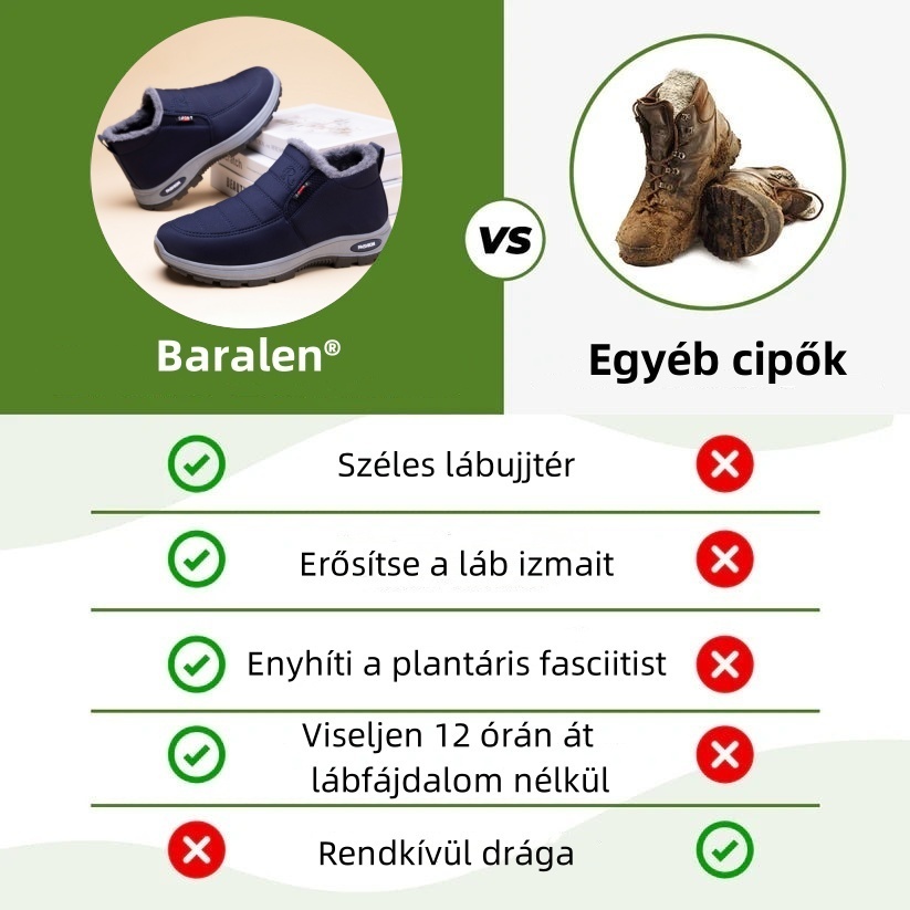 Baralen® - Ergonomikus téli ortopéd cipő láb-, térd- és hátfájásra - Uniszex