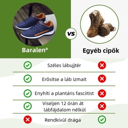 Baralen® – Ergonomikus kialakítású orvosi ortopéd cipők, amelyek enyhítik a hát-, ízületi- és lábfájdalmat.