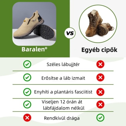 Baralen® MediComf Orvosi Ortopéd Cipő | Megnövelt Lábboltozat Támogatás – Hosszú Sétákhoz Alkalmas (Lábboltozat Korrekció)