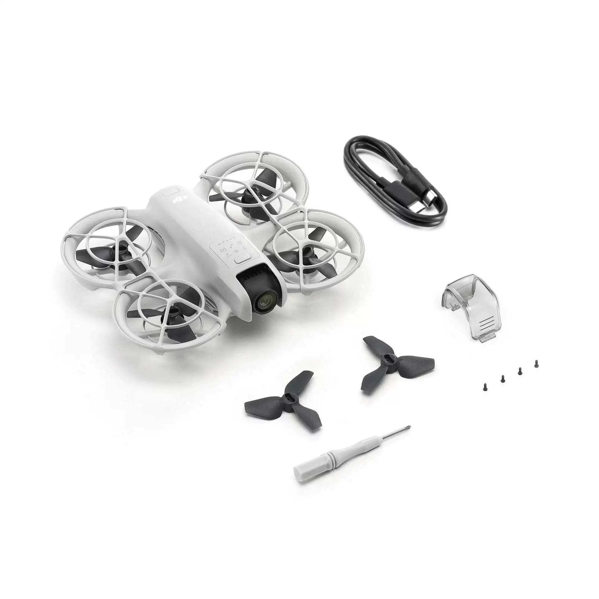 DJI Neo, Mini Drone with 4K UHD Camera for Adults, 135g Self Flying Drone that Follows You, Palm Takeoff, Subject Tracking, QuickShots, Stabilized Video, Built-In Propeller Guard (Controller-Free)