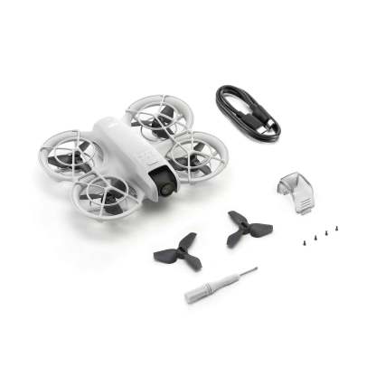 DJI Neo, Mini Drone with 4K UHD Camera for Adults, 135g Self Flying Drone that Follows You, Palm Takeoff, Subject Tracking, QuickShots, Stabilized Video, Built-In Propeller Guard (Controller-Free)