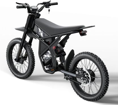 GT73 PRO/GT73 Electric Dirt Bike for Adults, 50MPH 60V 3000W / 37MPH 48V 2400W, 1747Wh/2160Wh Dual Battery Ebike Up to 85 Miles, 25" Motorcycle Tire, UL2849 All Terrain E Bike Full Suspension