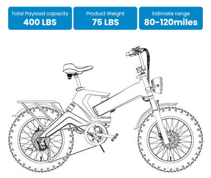 EK6 48V25AH/40AH 100-120Miles 28MPH
