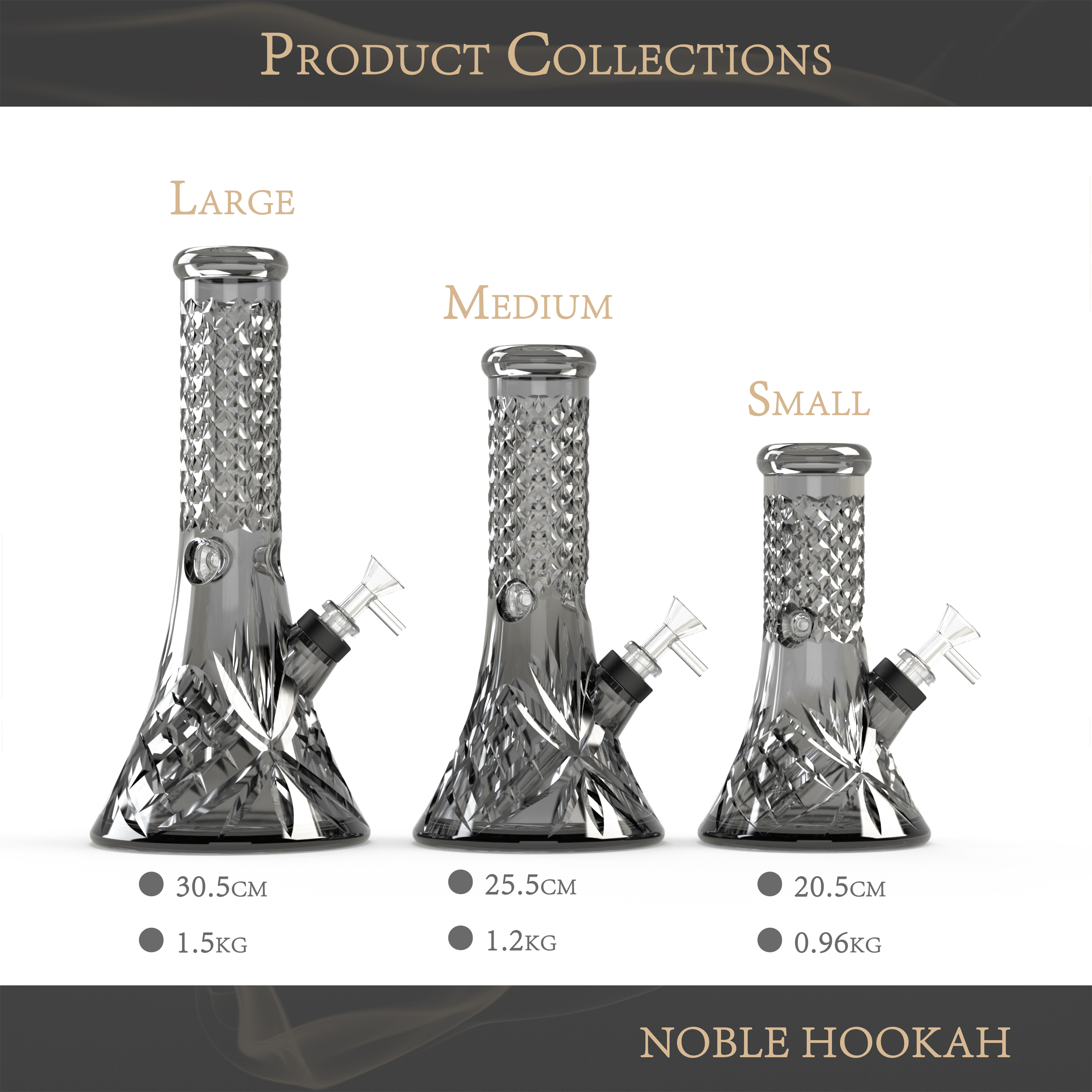 NOBLE HOOKAH® Bong, Black