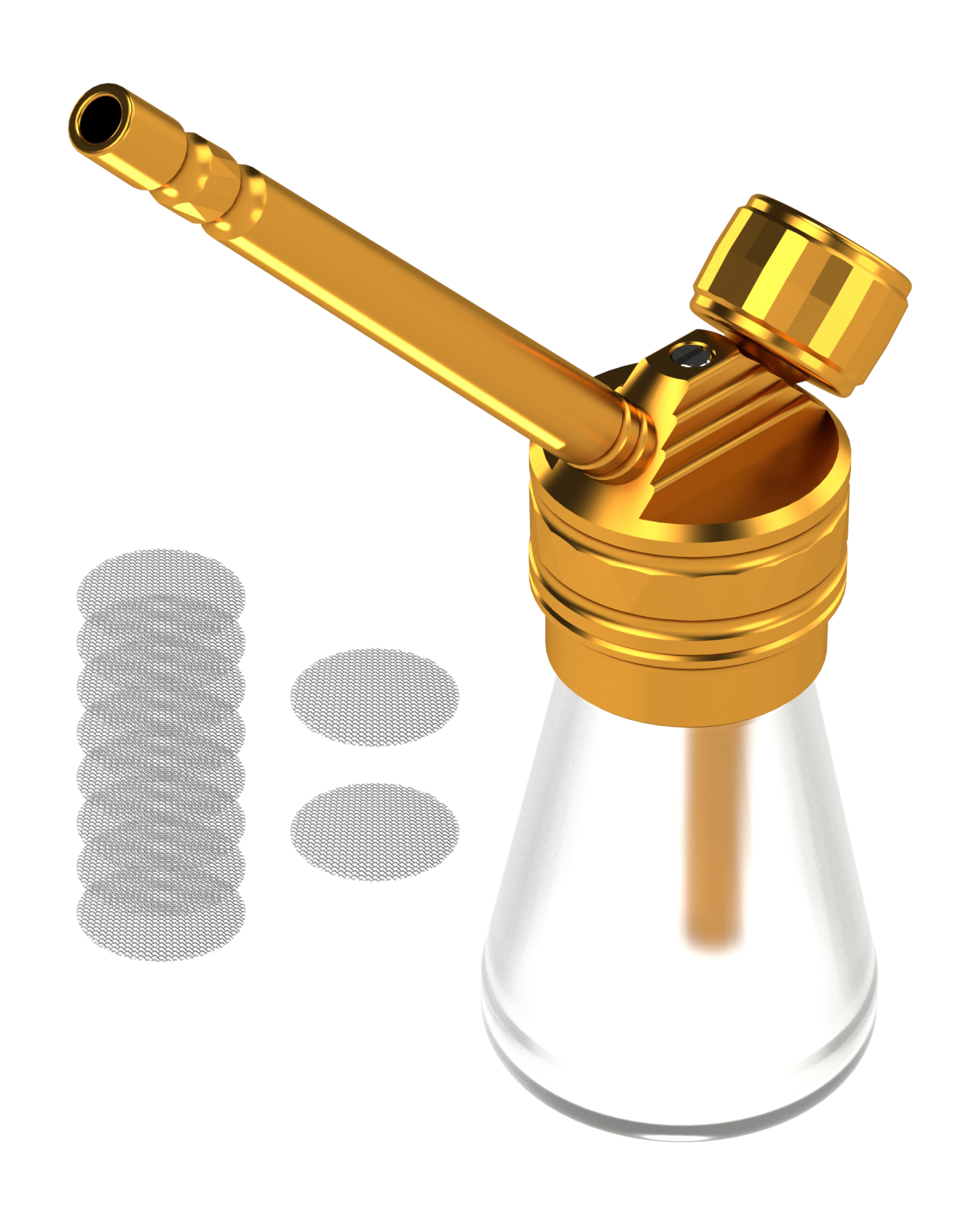 AGFYLIFE® Portable Hookah Set for Travel Advanced, Gold