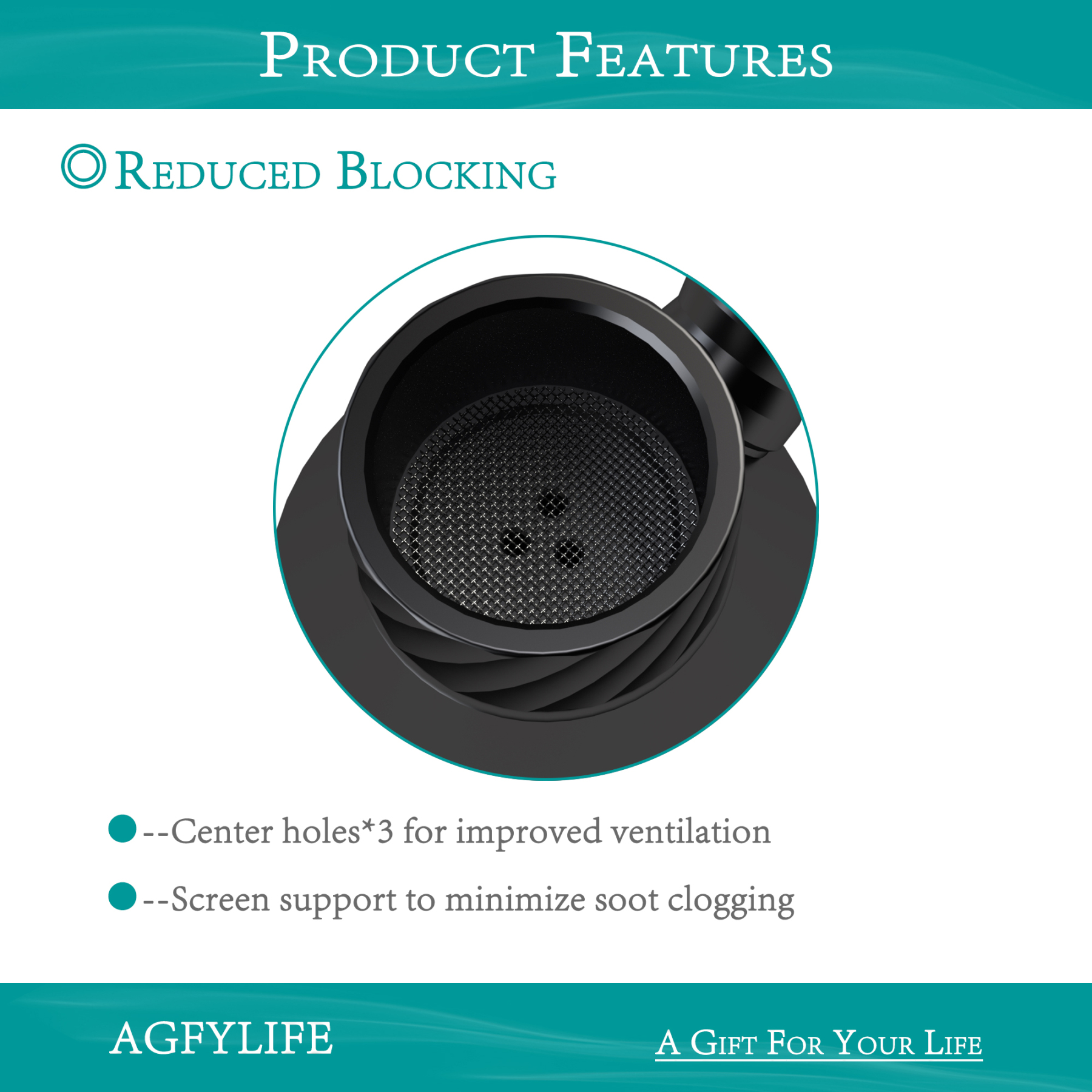 AGFYLIFE® Portable Hookah Set for Travel, Black