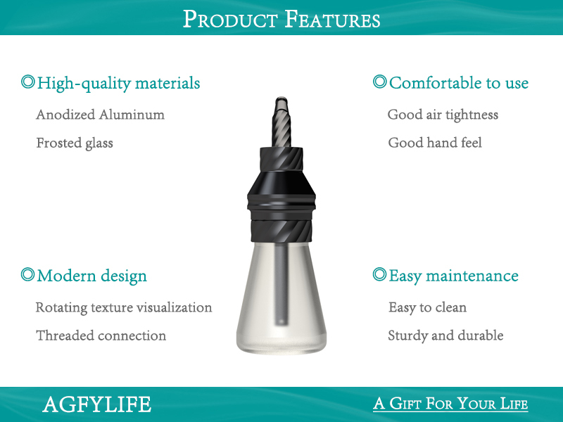 AGFYLIFE® Portable Hookah Set for Travel, Black