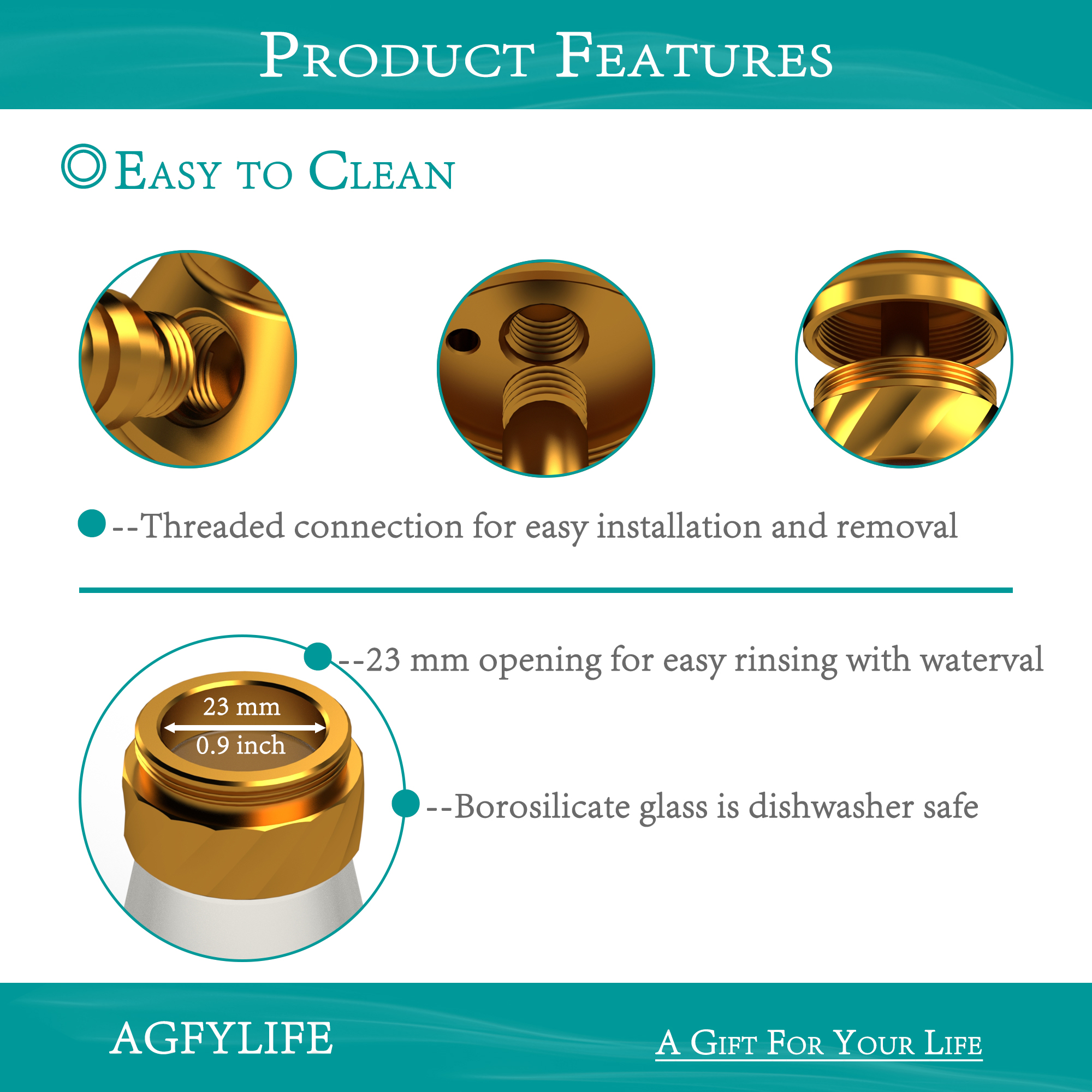 [Copy]AGFYLIFE® Portable Hookah Set for Travel, Gold