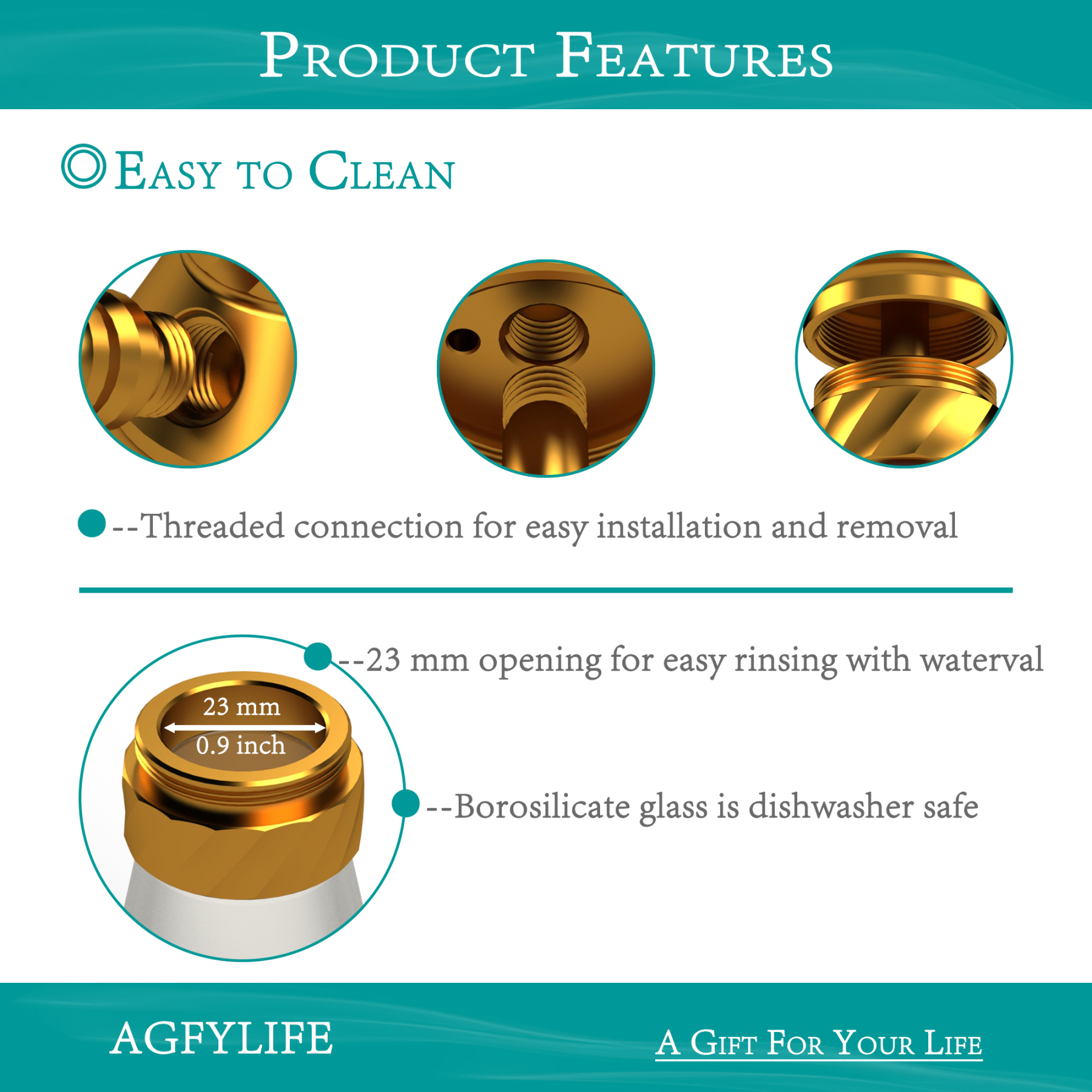 [Copy]AGFYLIFE® Portable Hookah Set for Travel, Gold