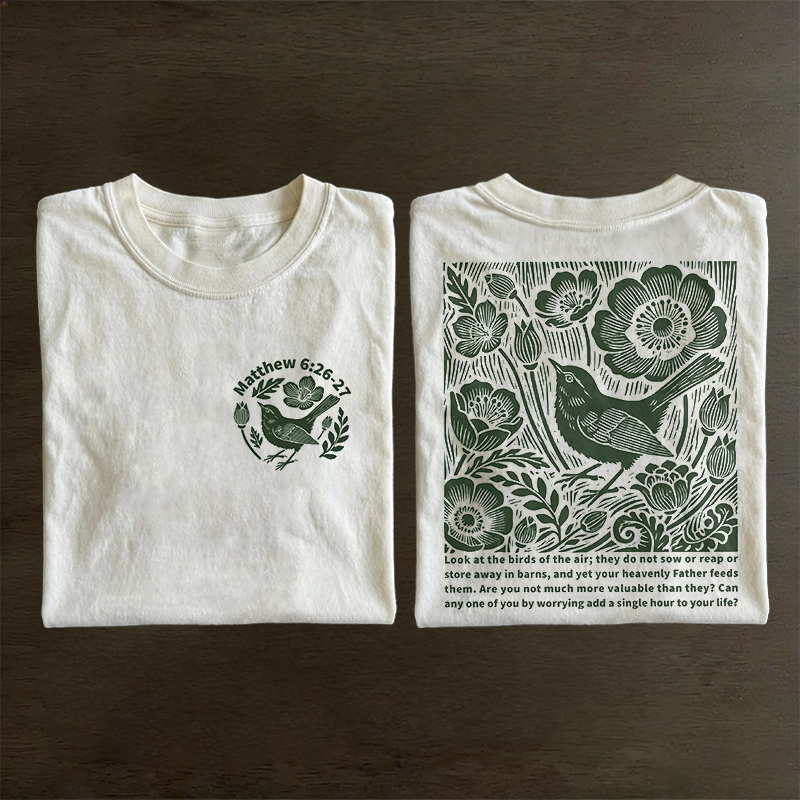 Matthew Floral Bird T-shirt
