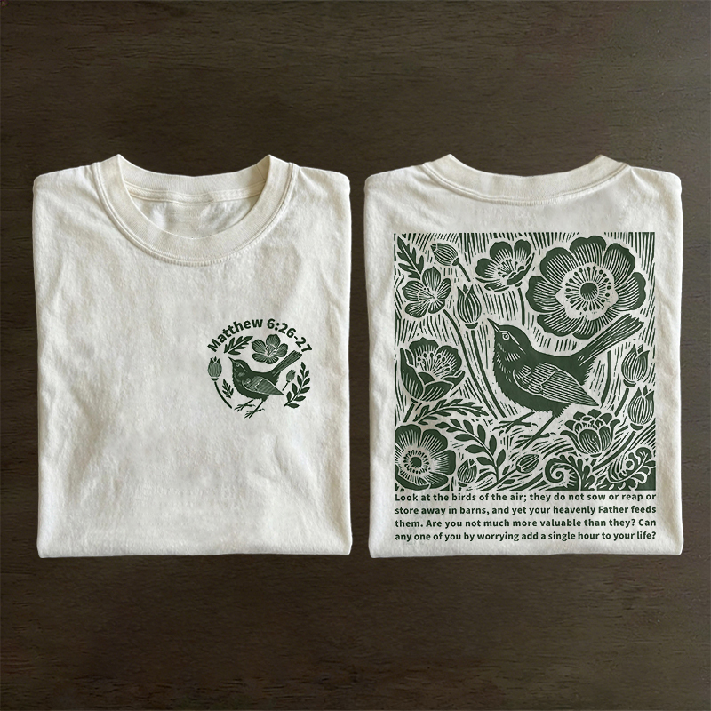 Matthew Floral Bird T-shirt