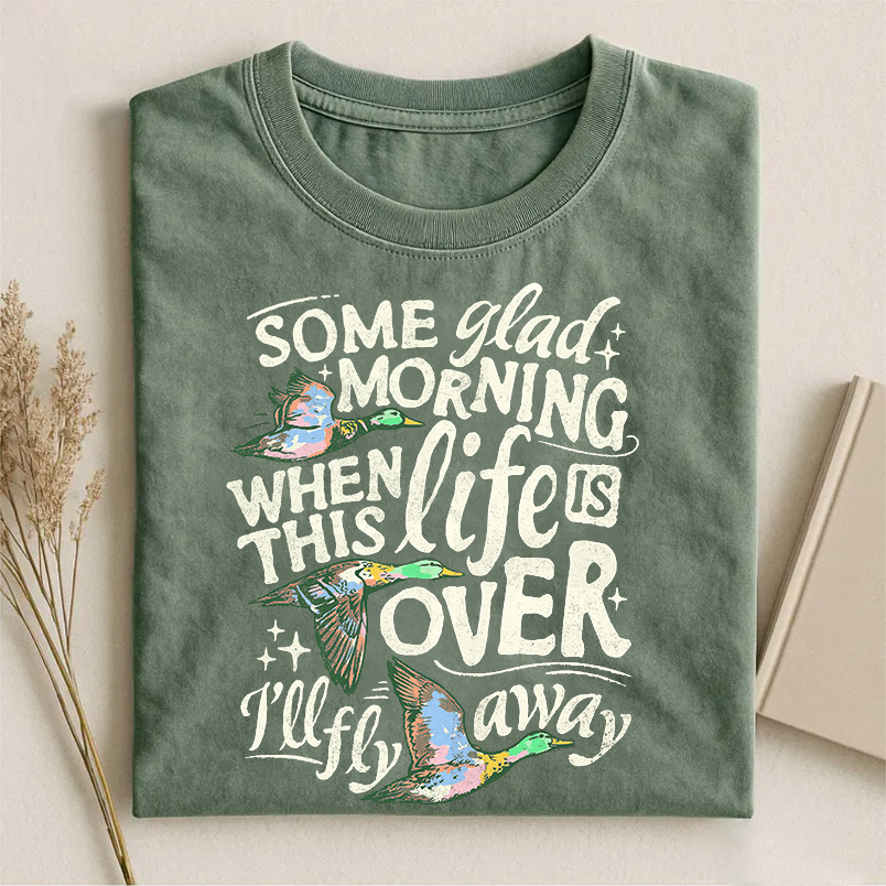 I'll Fly Away Christian Men Duck Hunting T-shirt