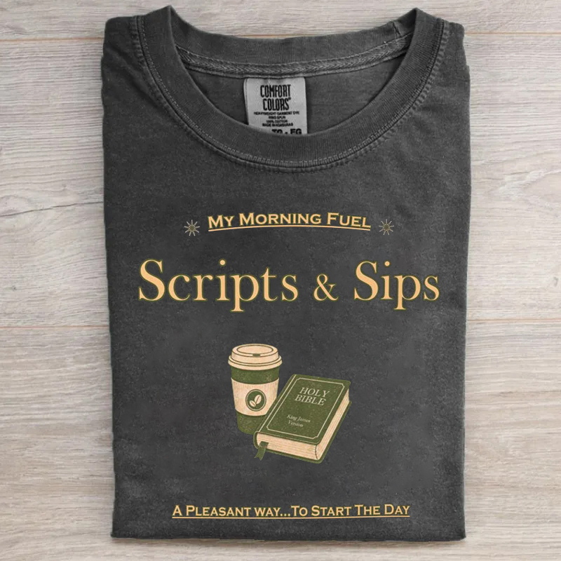 Scripts & Sips T-shirt