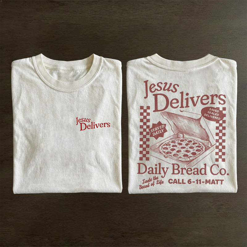 Jesus Delivers Pizza T-shirt
