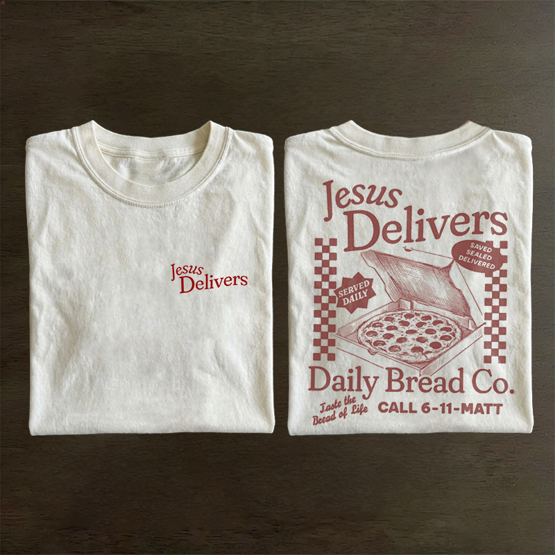 Jesus Delivers Pizza T-shirt