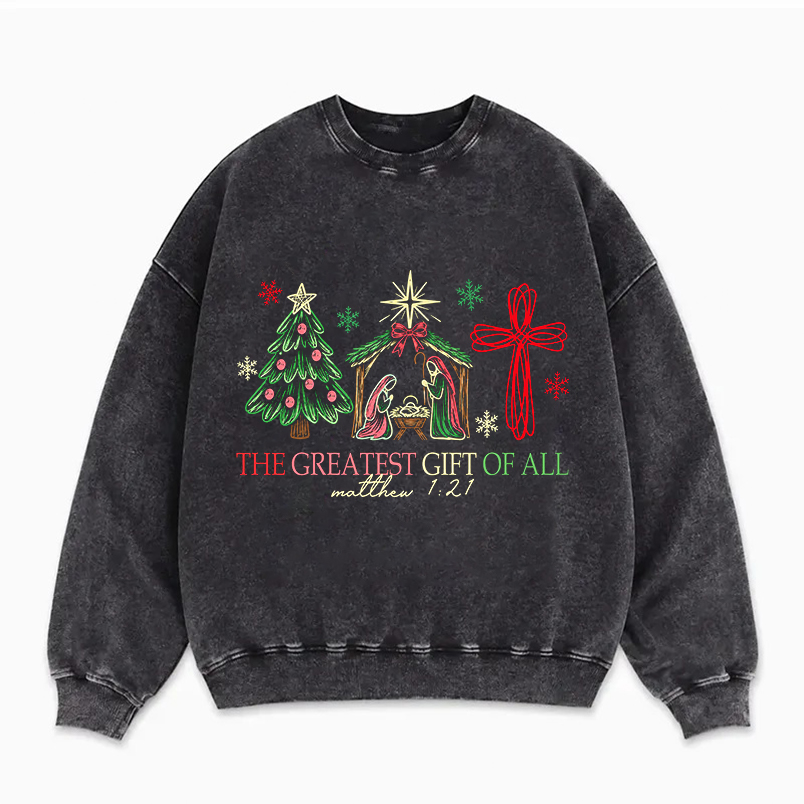 Jesus Christmas The Greatest Gift Of All Sweatshirt