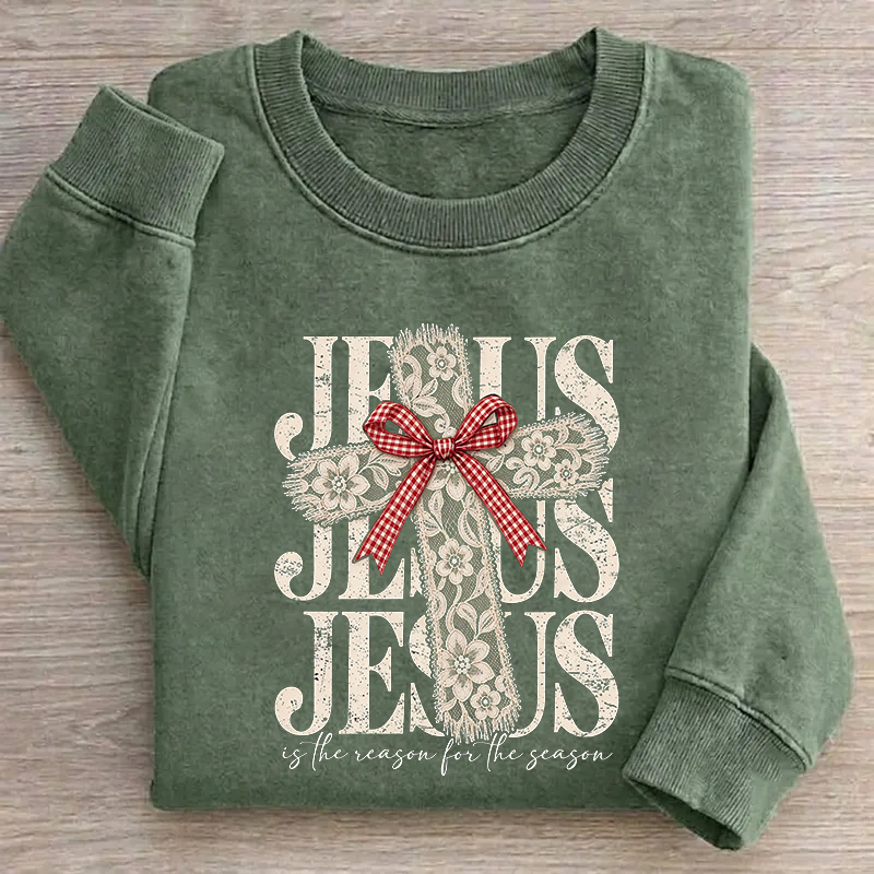 Jesus Christian Christmas Sweatshirt