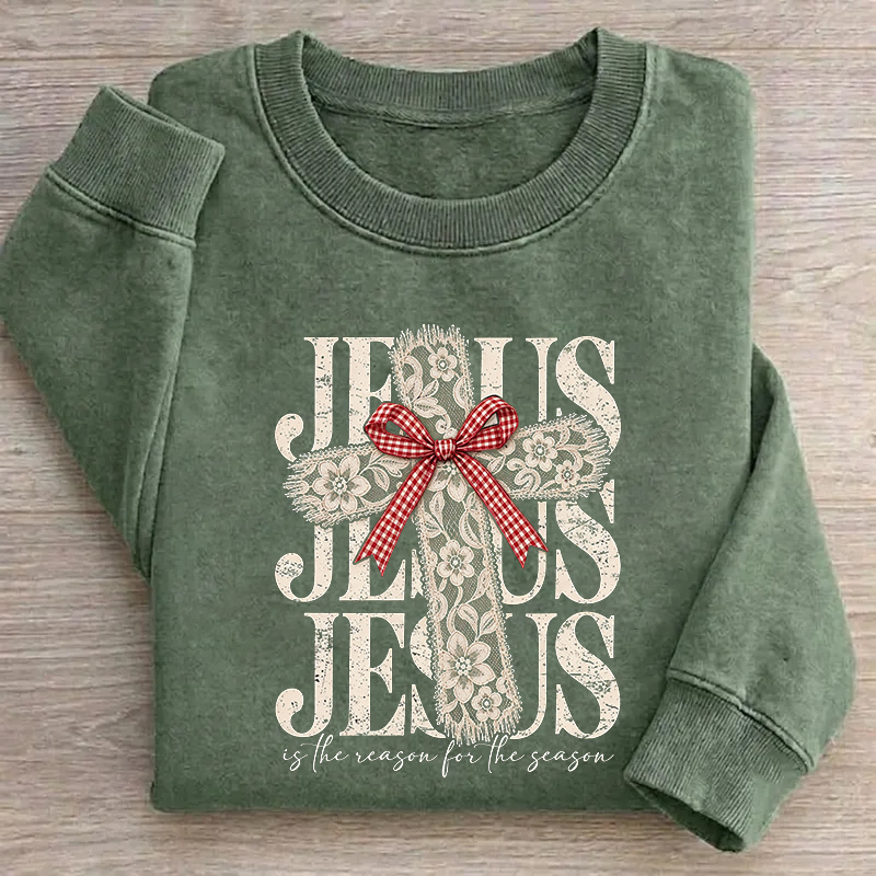 Jesus Christian Christmas Sweatshirt