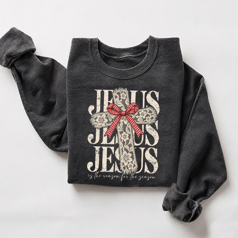 Jesus Christian Christmas Sweatshirt