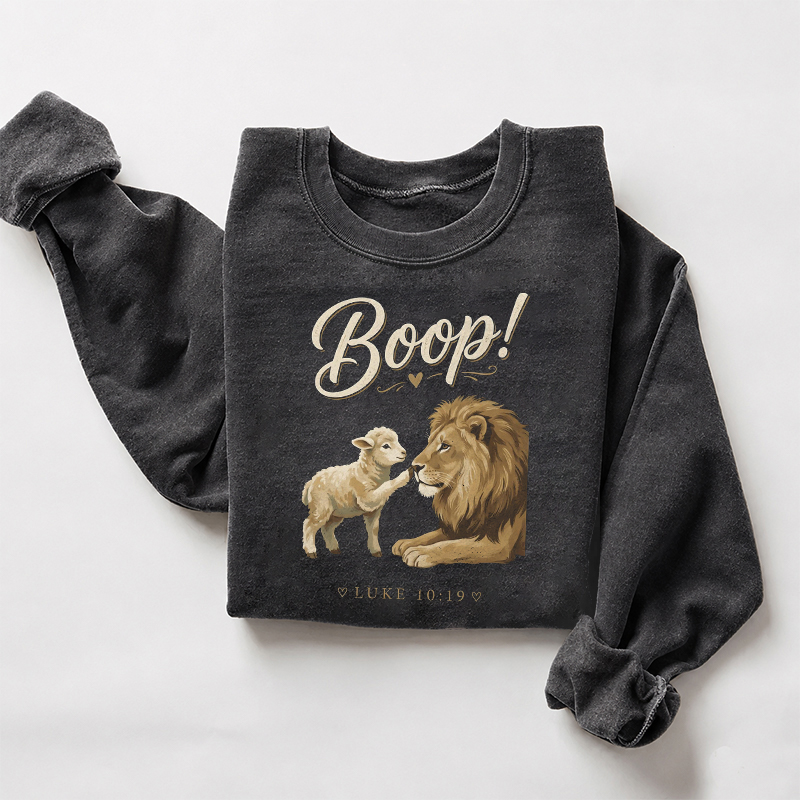 Cute Lamb Boop Lion Christian Sweatshirt