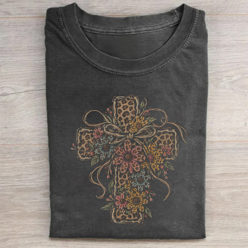 Cheetah Cross Softball Baseball T-shirt