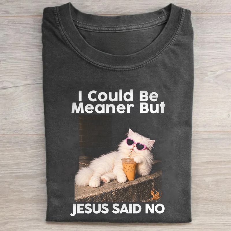 I Could Be Meaner But Jesus Said No T-shirt