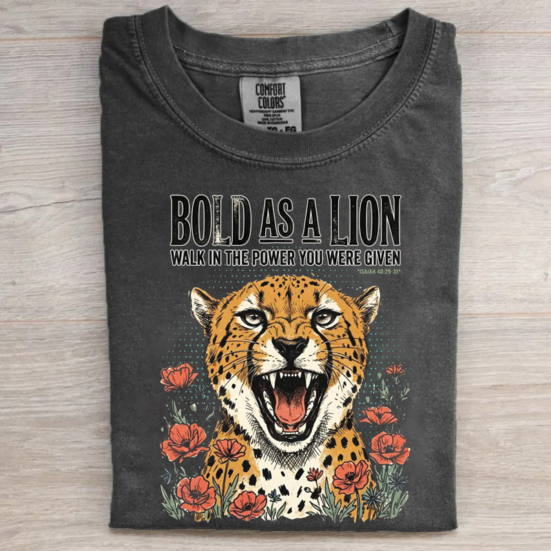 Bold As A Lion Bible Verse T-shirt