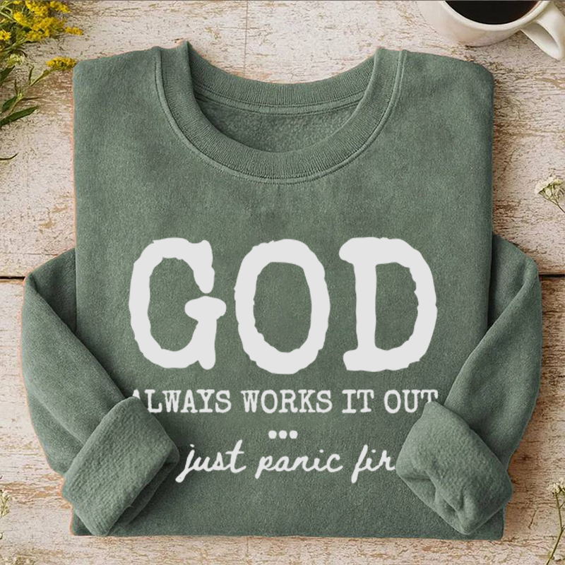 God Always Works It Out Jesus Sweatshirt