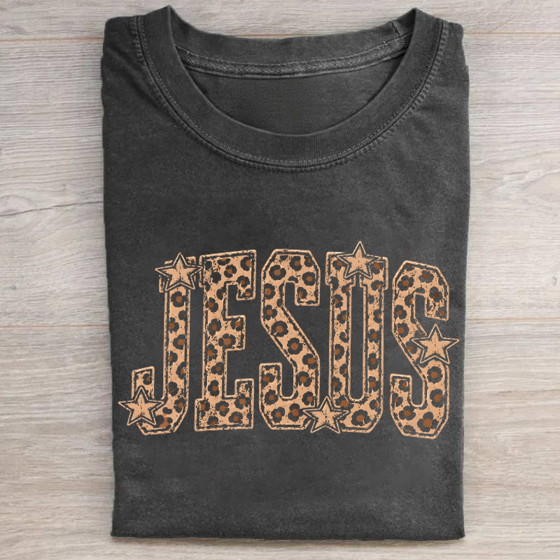 Leopard Jesus T-shirt