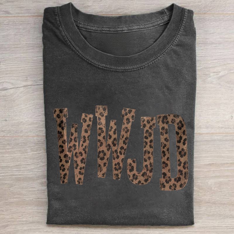 Cheetah Jesus WWJD T-shirt
