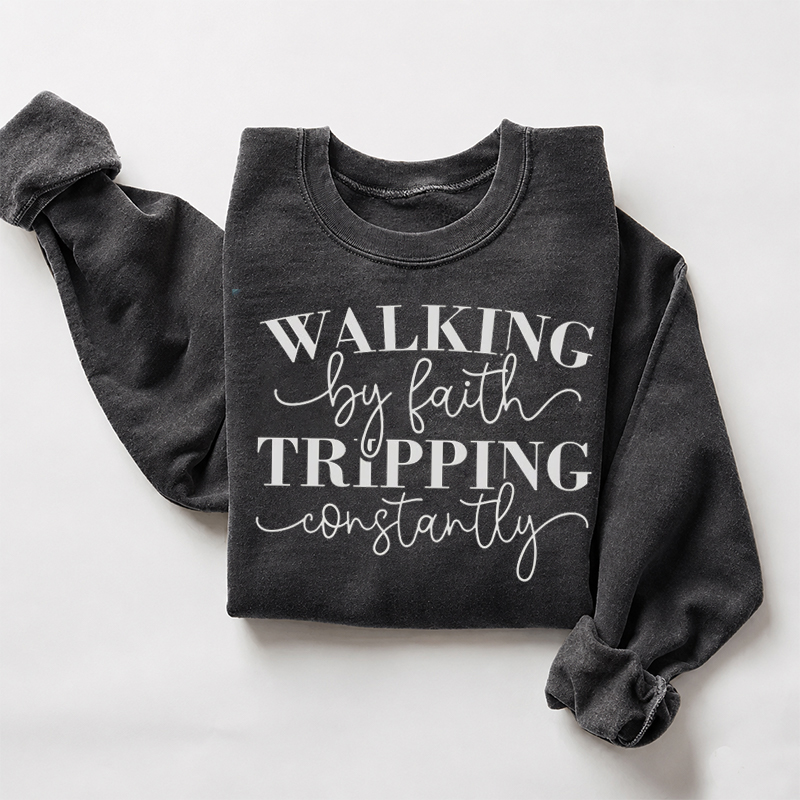Walking By Faith Jesus Sweatshirt