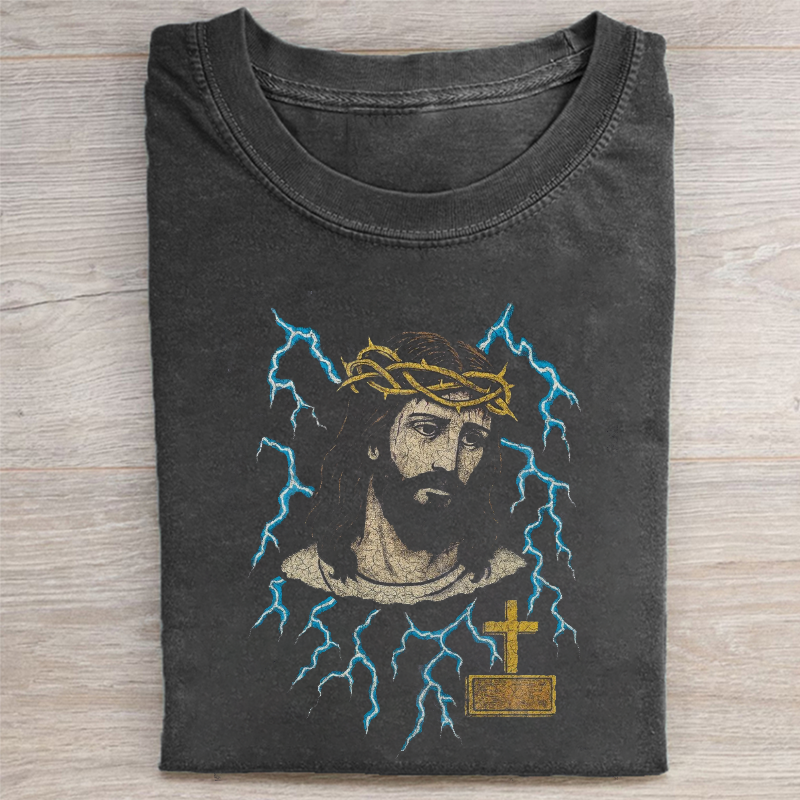 Jesus Lightning Vintage 90s T-shirt