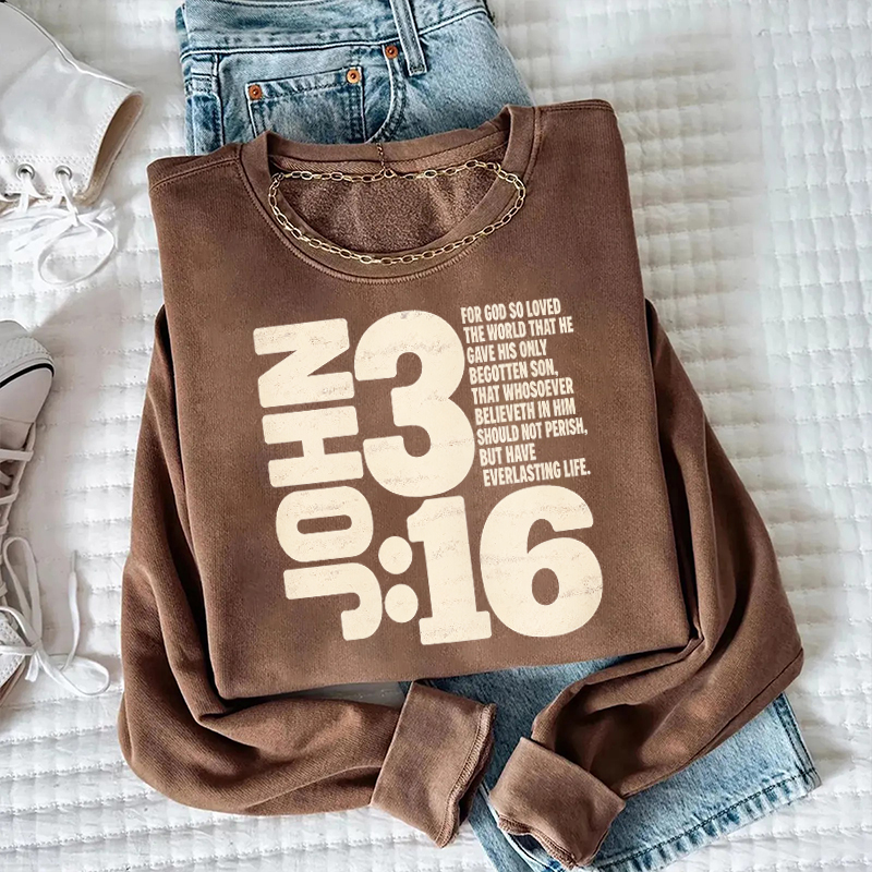 Vintage Christian John 3:16 Sweatshirt